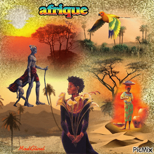 petit tour en Afrique - Animovaný GIF zadarmo