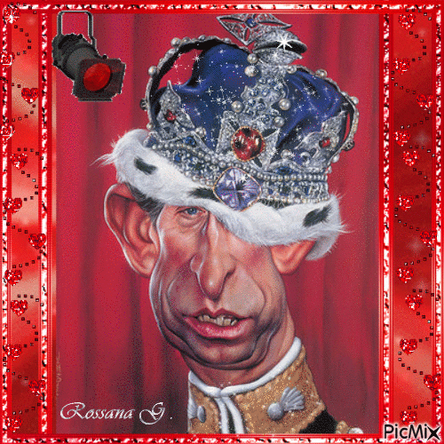 Caricature Prince Charles - GIF animate gratis