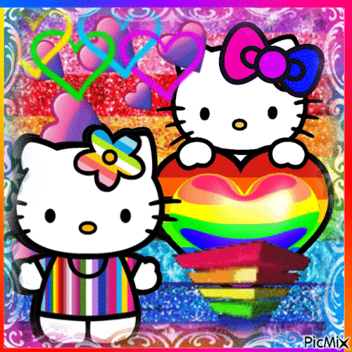 Concours..Hello Kitty - GIF animé gratuit