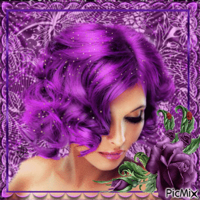purple rose - Nemokamas animacinis gif