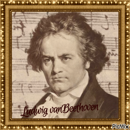Ludwig Van Beethoven - Bezmaksas animēts GIF
