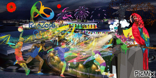 Rio 2016 - GIF animado grátis