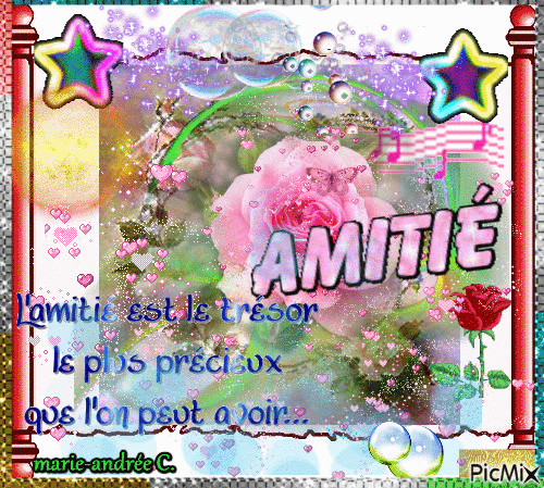 * L'AMITIE * - Gratis animerad GIF