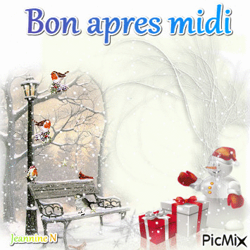 bon apres midi - Darmowy animowany GIF