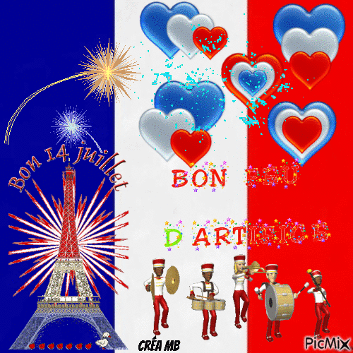 Bon 14 Juillet - Bezmaksas animēts GIF