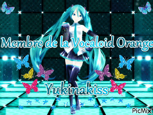 Yukinass Vocaloid Orange - GIF animé gratuit