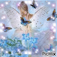 Mariposa angelical - Gratis geanimeerde GIF