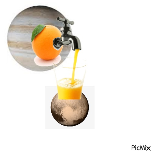 Jupiter gave it juice to pluto - png ฟรี