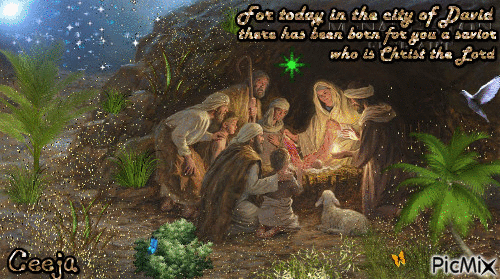Christ is born - Darmowy animowany GIF
