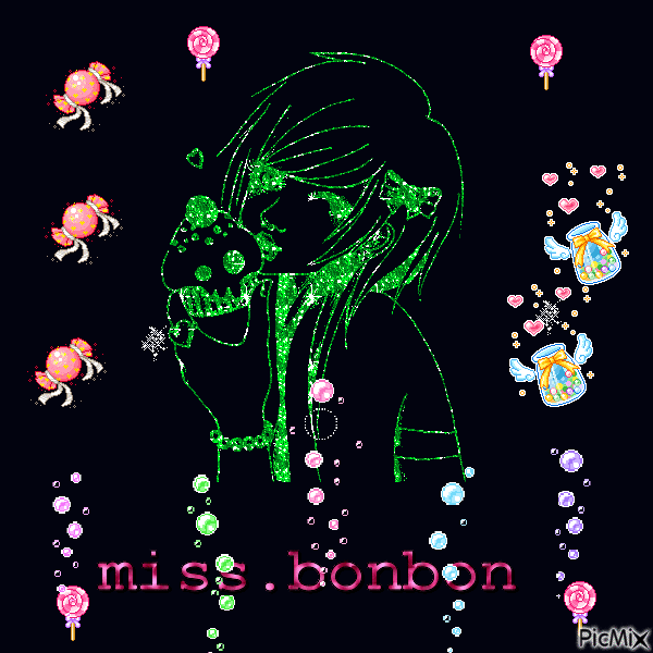 miss bonbons - Bezmaksas animēts GIF