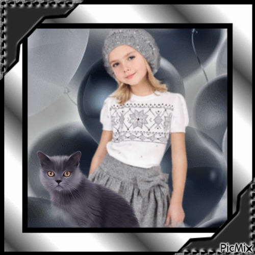 Young Girl In Grey - kostenlos png