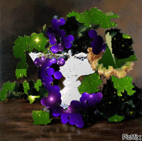 ваза винограда - Animovaný GIF zadarmo
