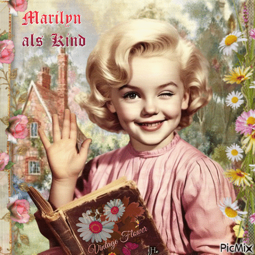 Marilyn Monroe als Kind - Besplatni animirani GIF