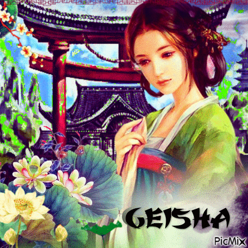 Geisha - GIF animé gratuit