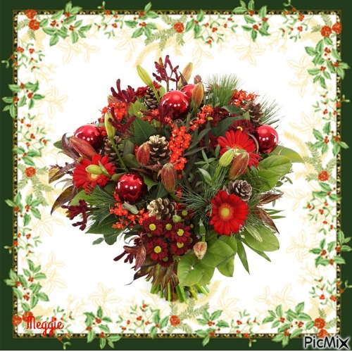 christmas flowers - png ฟรี