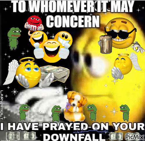Praying On Your Downfall Meme - Free animated GIF - PicMix