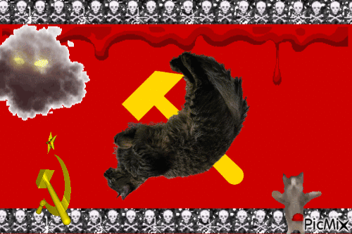 Goth Communism Cat - Ücretsiz animasyonlu GIF
