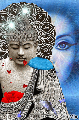 Meditando en el amor - Ücretsiz animasyonlu GIF