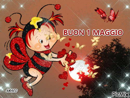 BUON 1 MAGGIO - GIF animate gratis