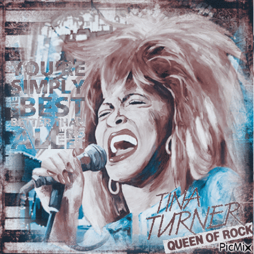 Tina Turner - Animovaný GIF zadarmo