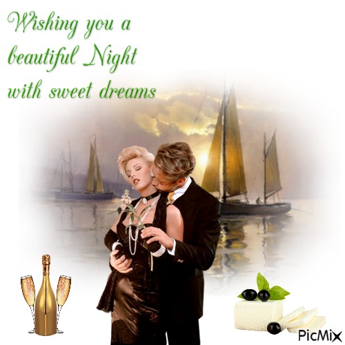 Wishing You A Beautiful Night With Secret Dreams - png grátis