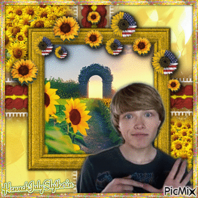 ☼♥☼Sterling Knight and Sunflowers☼♥☼ - 無料のアニメーション GIF