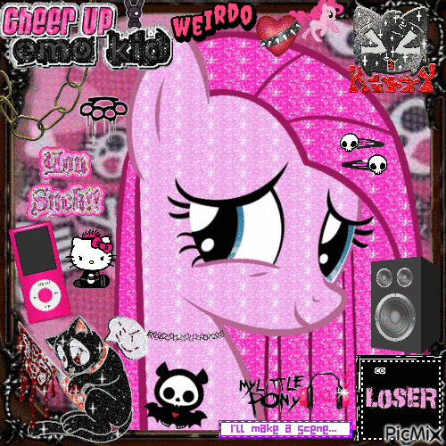 Punk Pinkie Pie - Безплатен анимиран GIF