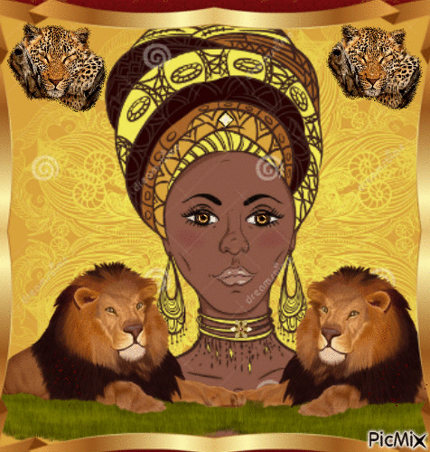 Femme africaines - Besplatni animirani GIF