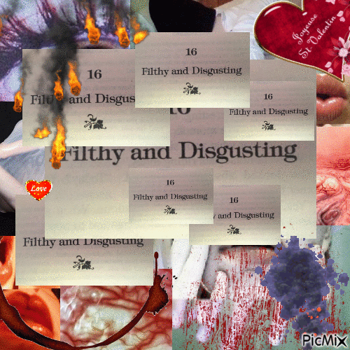 filthy and discusting - Бесплатный анимированный гифка