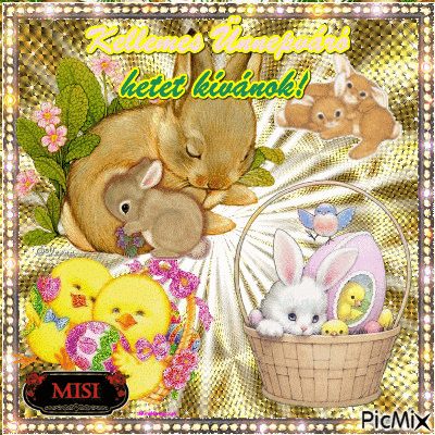 Easter week I wish to be cheerful! ♥ - Animovaný GIF zadarmo