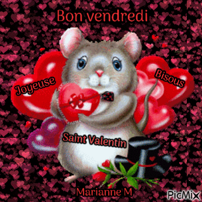 Bonne Valentin et Valentine - GIF animado grátis