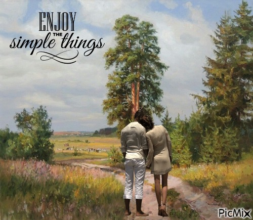Enjoy the simple things - gratis png