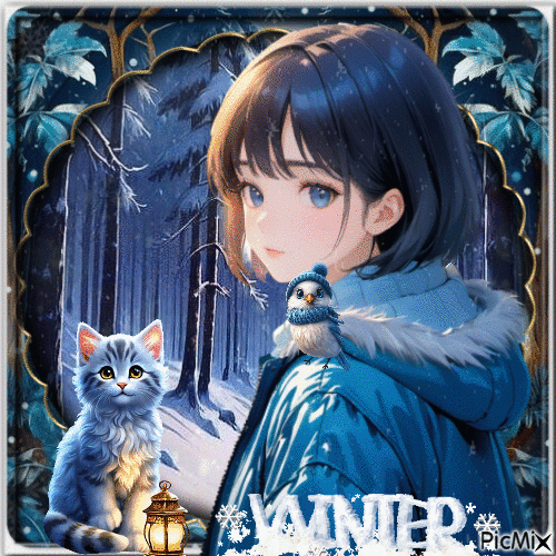 Winter manga - 無料のアニメーション GIF