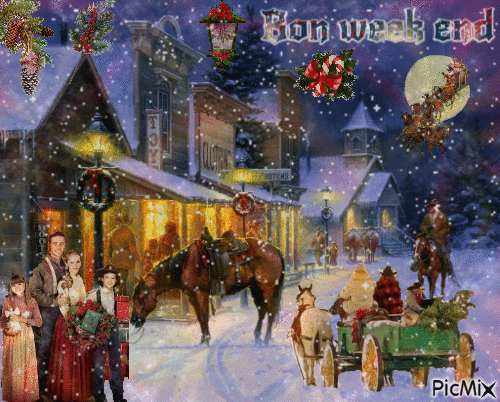 Noël dans l'ouest Américain 6 2022 - Ingyenes animált GIF