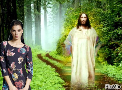 jesus  and girl - 免费PNG