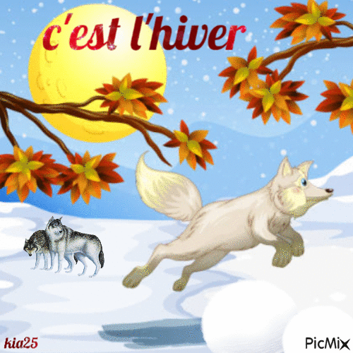 l'hiver - Бесплатный анимированный гифка
