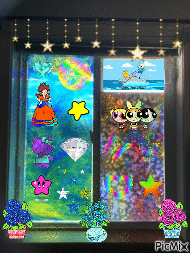 Beautiful Colorful Window - Nemokamas animacinis gif