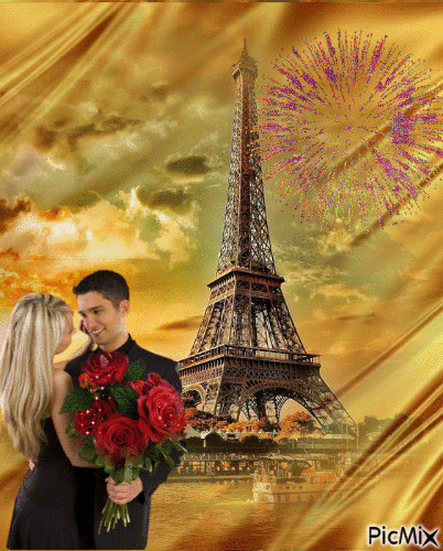Love in Paris - Gratis geanimeerde GIF