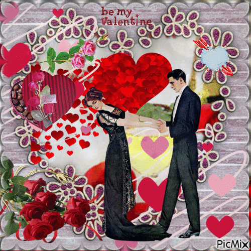 Saint Valentin Vintage - Bezmaksas animēts GIF