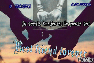 best friend main main pour ma chétie cupidone63700 - Δωρεάν κινούμενο GIF