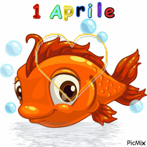 pesce d'aprile - GIF animado grátis