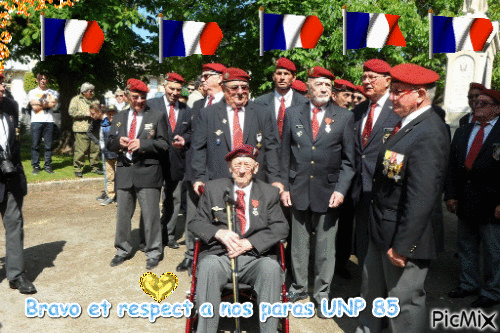 PARAS UNP 85 Légion d'honneur pour certains - Gratis geanimeerde GIF