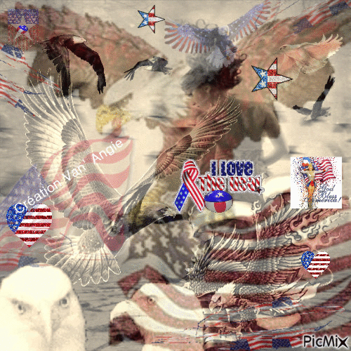 * Love America * - GIF animé gratuit