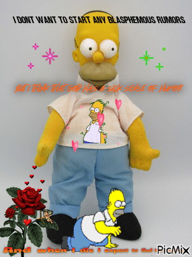 Depeche Homer - GIF animado grátis