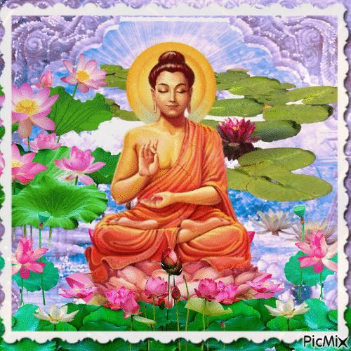 Buddha-Kind, Frau oder Mann - GIF animé gratuit