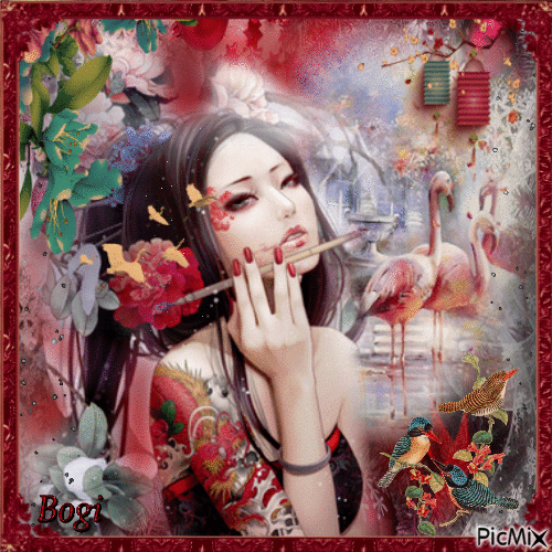 Oriental fantasy... - GIF animé gratuit