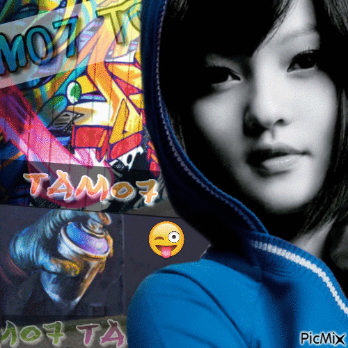 Graffiti tam07 - GIF animé gratuit
