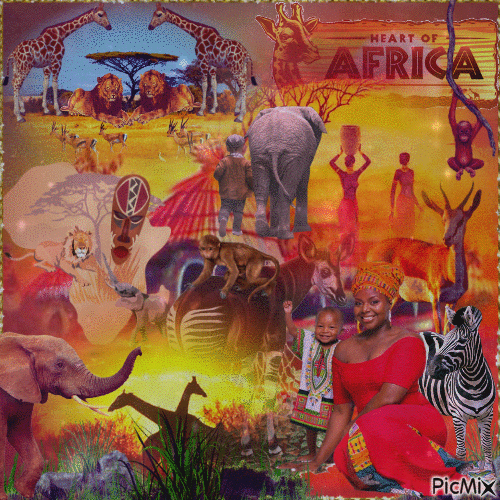 Le charme de l'Afrique - Darmowy animowany GIF