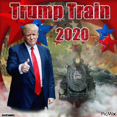 Trump Train 2020 - GIF animado grátis