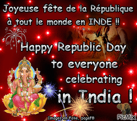 happy republic day india - Бесплатни анимирани ГИФ